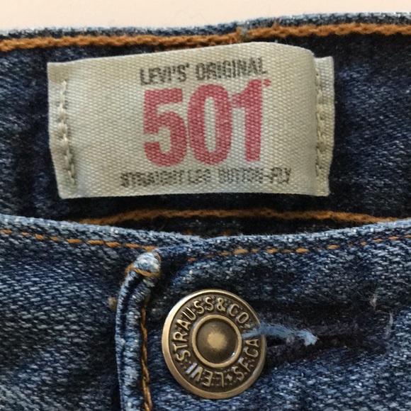 Levi’s Classic 501 Button-Front Straight Leg Jeans size 34 W 30 L - Picture 6 of 10